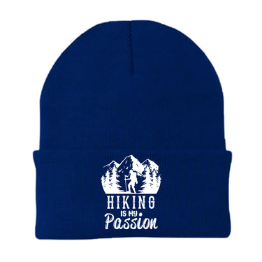 Hiking Is My Passion Embroidered Beanie